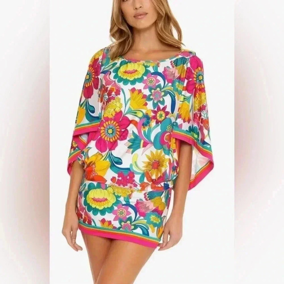 Trina Turk Other - TRINA TURK Women’s Swim and Spa Collection Multicolor Beach Coverup Dress Tunic